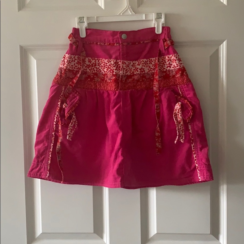 Girls pink corduroy Oilily skirt